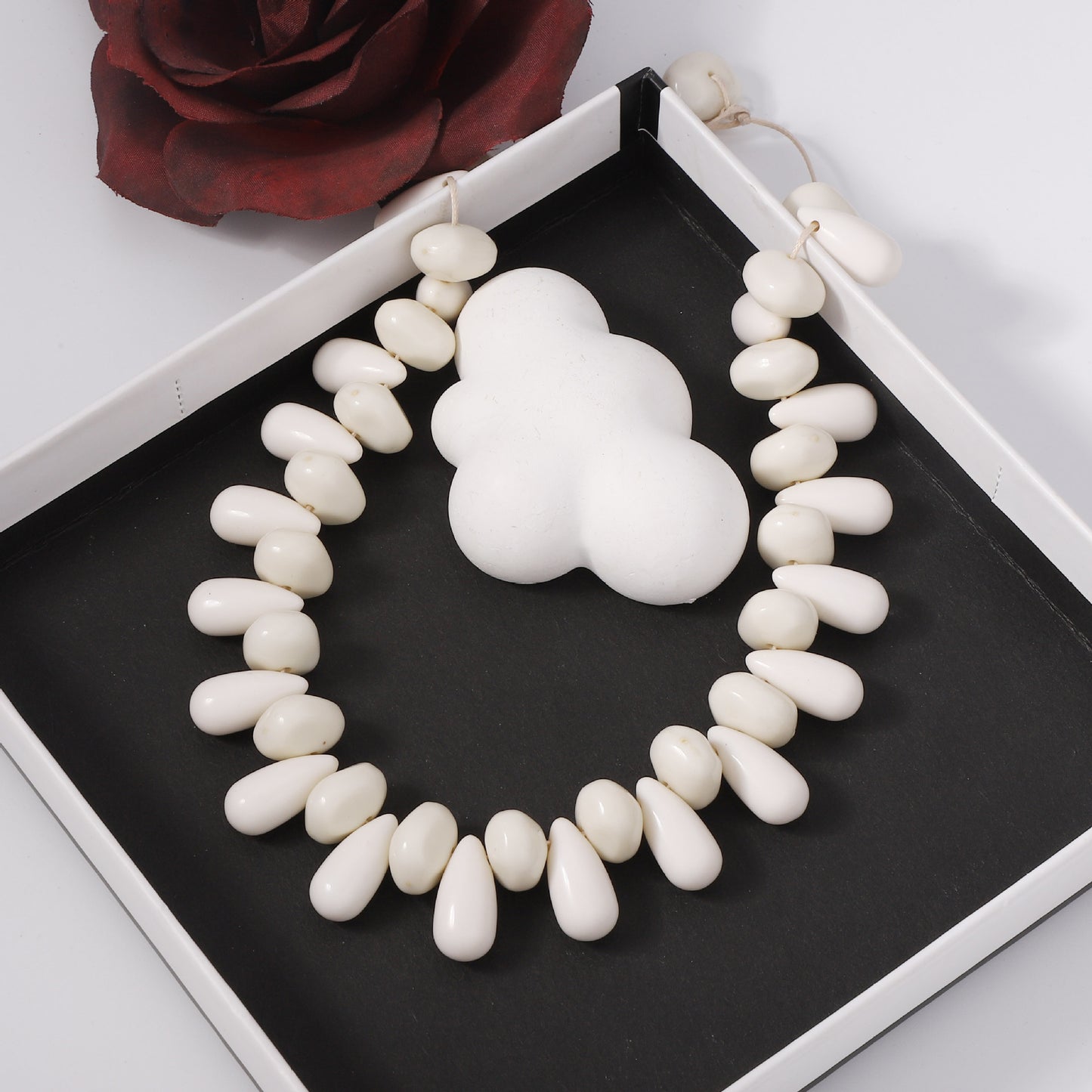Bohemian-Inspired Minimalist Irregular Geometric Water Drop Choker and Bracelet Set - Unique Design for Effortless Style and Versatile Looks