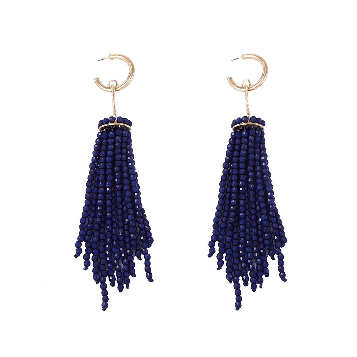 Elegant Vintage-Inspired Beaded Tassel Linear Earrings for Parties and Events – Exquisite, Versatile Jewelry for Women