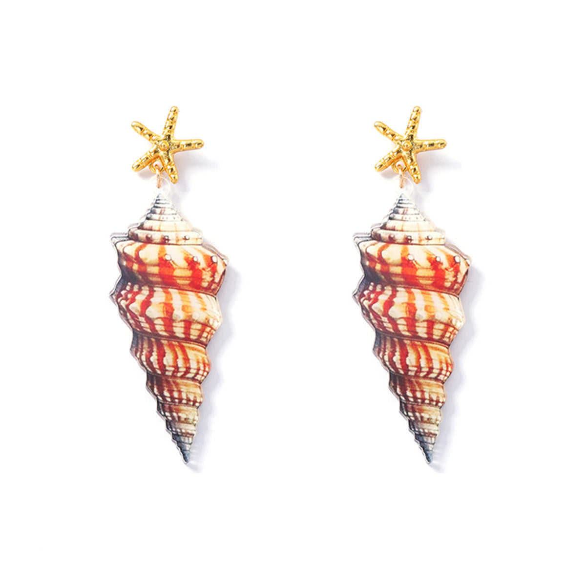 Stylish Acrylic Ocean-Inspired Earrings for Women - Unique Minimalist Design, Versatile for Any Outfit