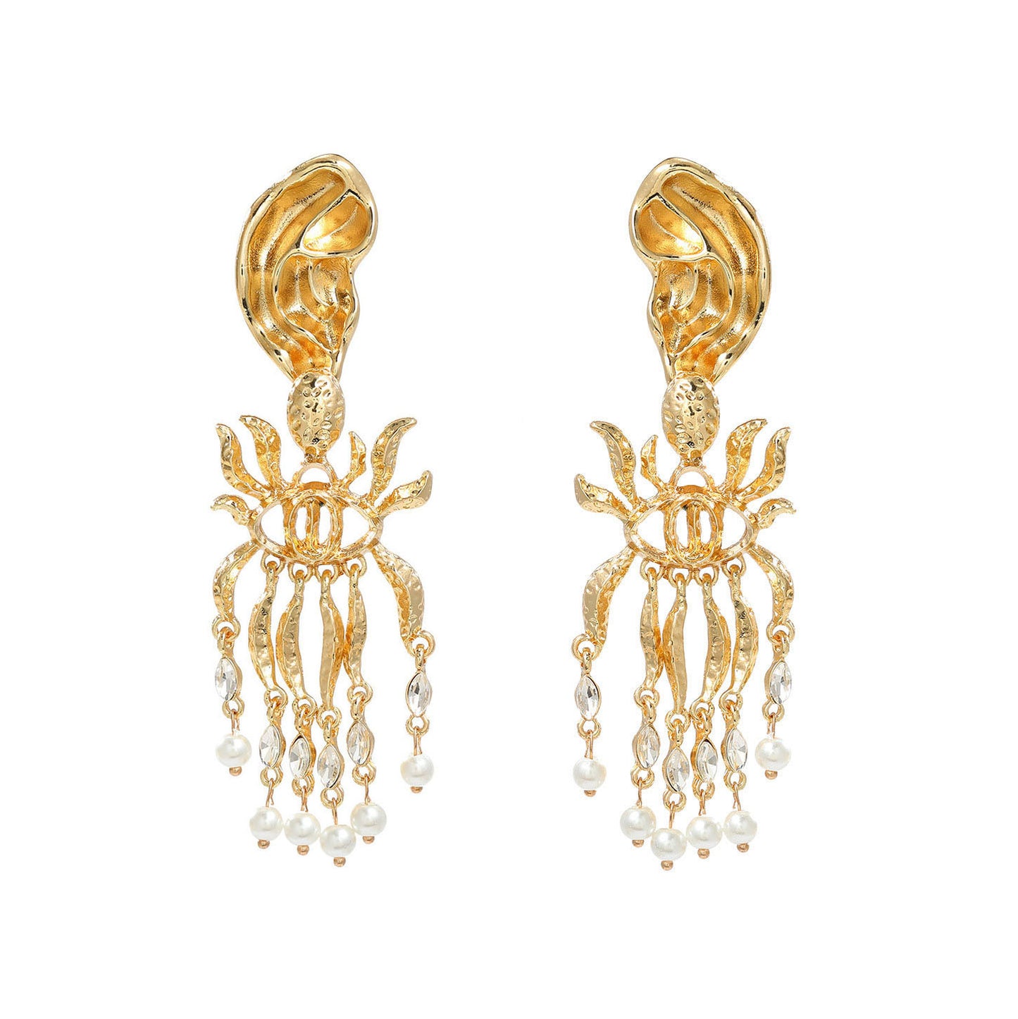 Unique Vintage-Inspired Statement Long Tassel Earrings with Asymmetrical Design – High-End Fashion Accessory for Individual Style