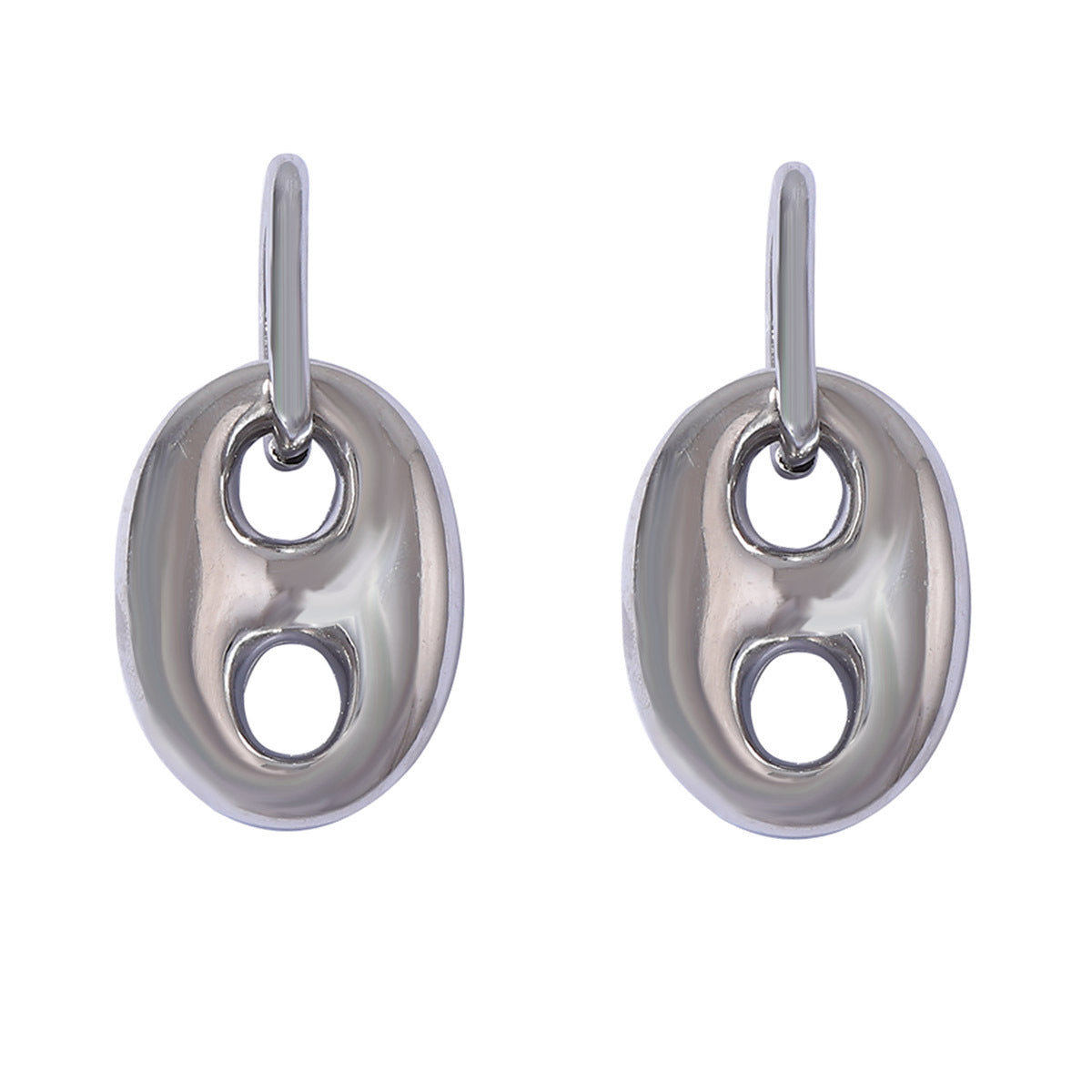 Elegant CCB Pig Nose Pendant Earrings - Chic Luxe Design for Women | Versatile & Unique Trendy Jewelry