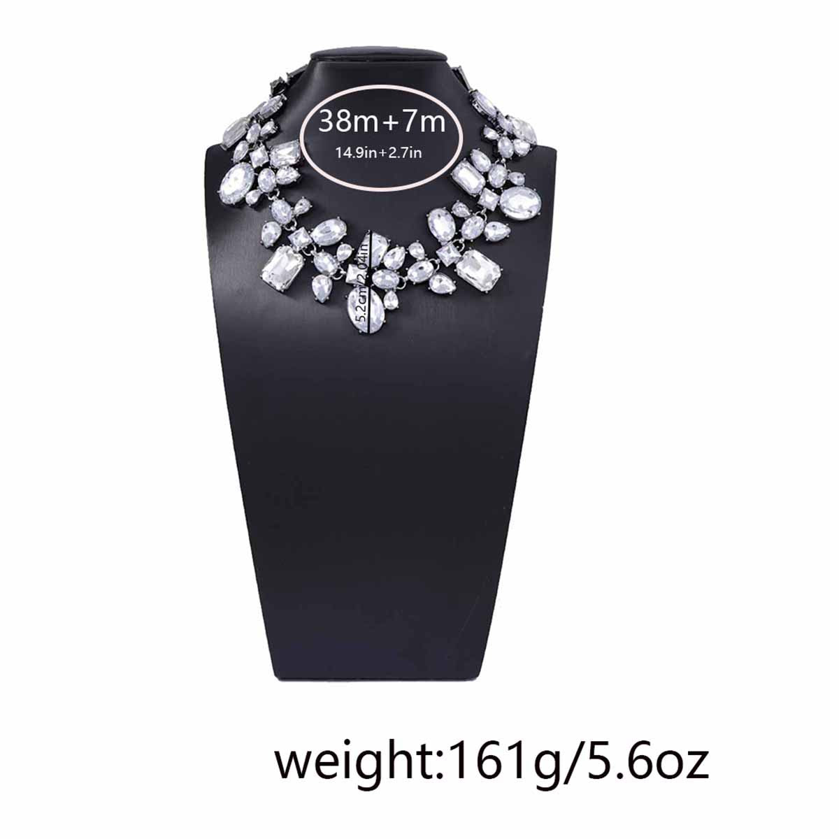Stunning Irregular Geometric Rhinestone Choker Necklace – Luxurious, Statement-Making Crystal Accessory Perfect for Elegant Parties & Versatile Everyday Wear