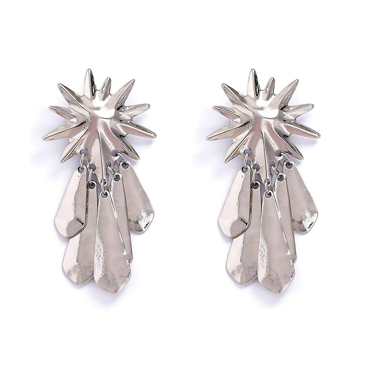 Chic Luxury-Inspired Geometric Tassel Earrings for Women – Unique Minimalist Design Perfect for Any Occasion