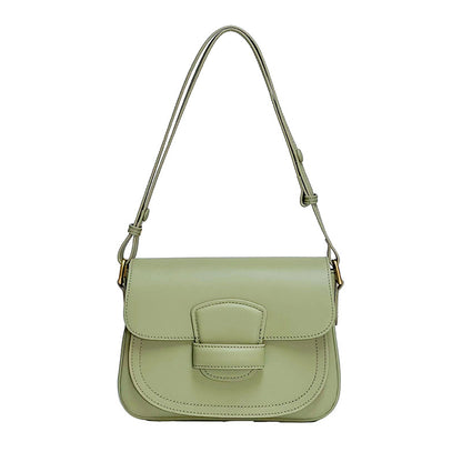 Genuine Leather Saddle Bag with Exquisite Design Ideal for Shoulder or Crossbody, High-end Style