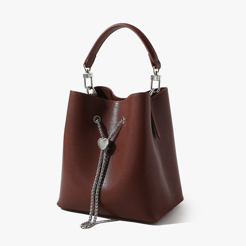 Elegant Fall Women's Shoulder Bag Luxe Leather Commuter Crossbody Casual Handheld Purse for Chic Style