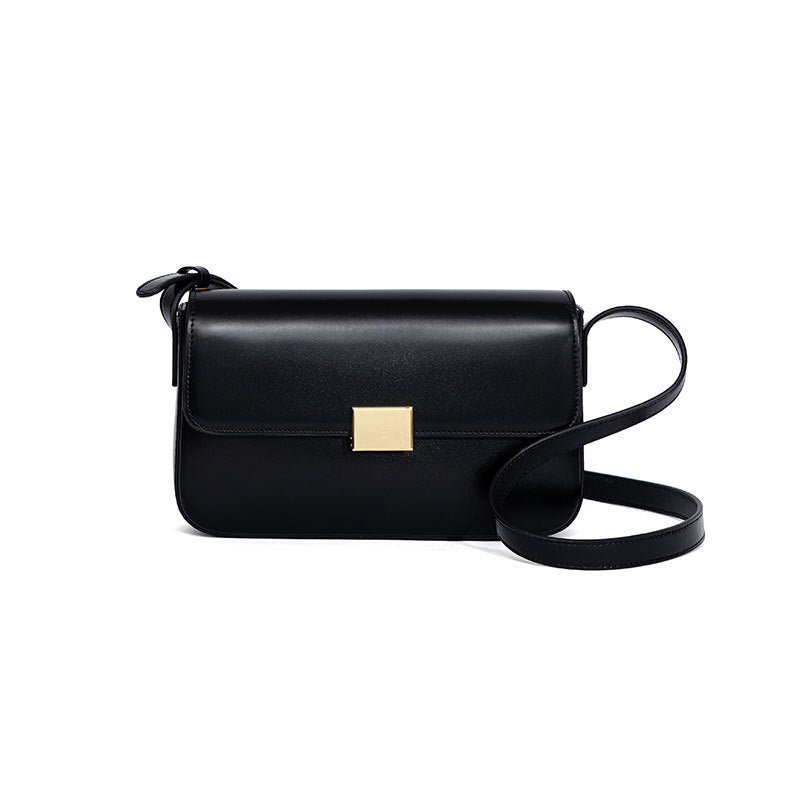 Elegant Candy Colored Luxury Women's Leather Shoulder Bag Versatile Small Square Crossbody Purse for Every Occasion