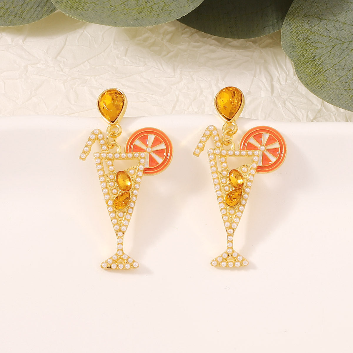 Creative Juice Cup Cocktail Earrings – Unique Bottle-Shaped Accessories Perfect for Girls, Fun and Whimsical Drink-Inspired Jewelry