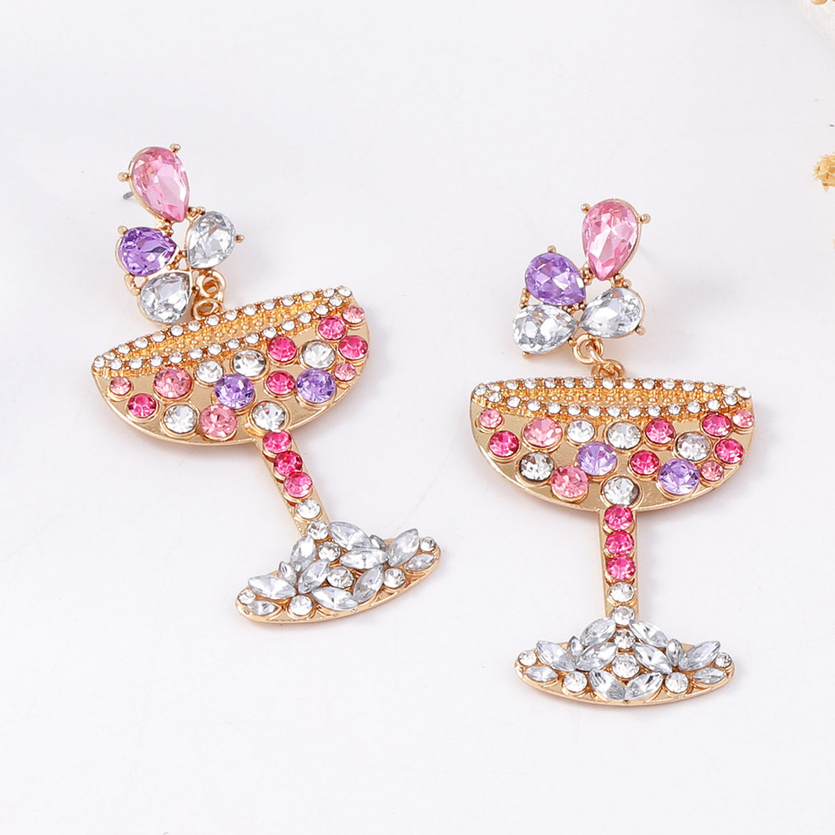 Trendy Statement Alloy Pearl-Like Earrings with Sparkling Rhinestone Accents - Ideal Versatile Fashion Jewelry for Women