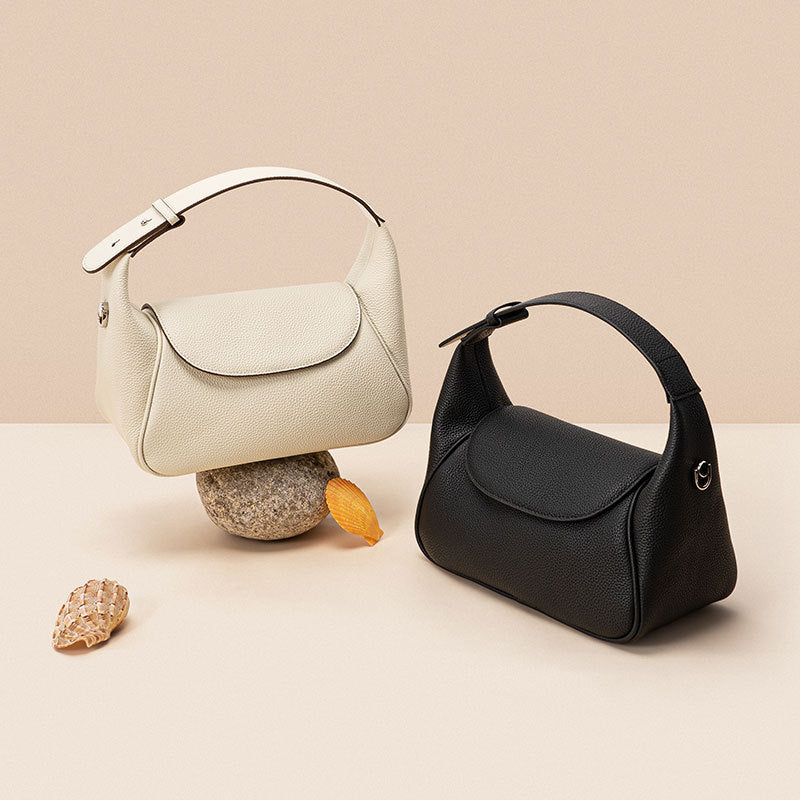 Genuine Leather Small Batch Design Handbag Toast Pillow Bag Minimalist Crossbody Bag for Women