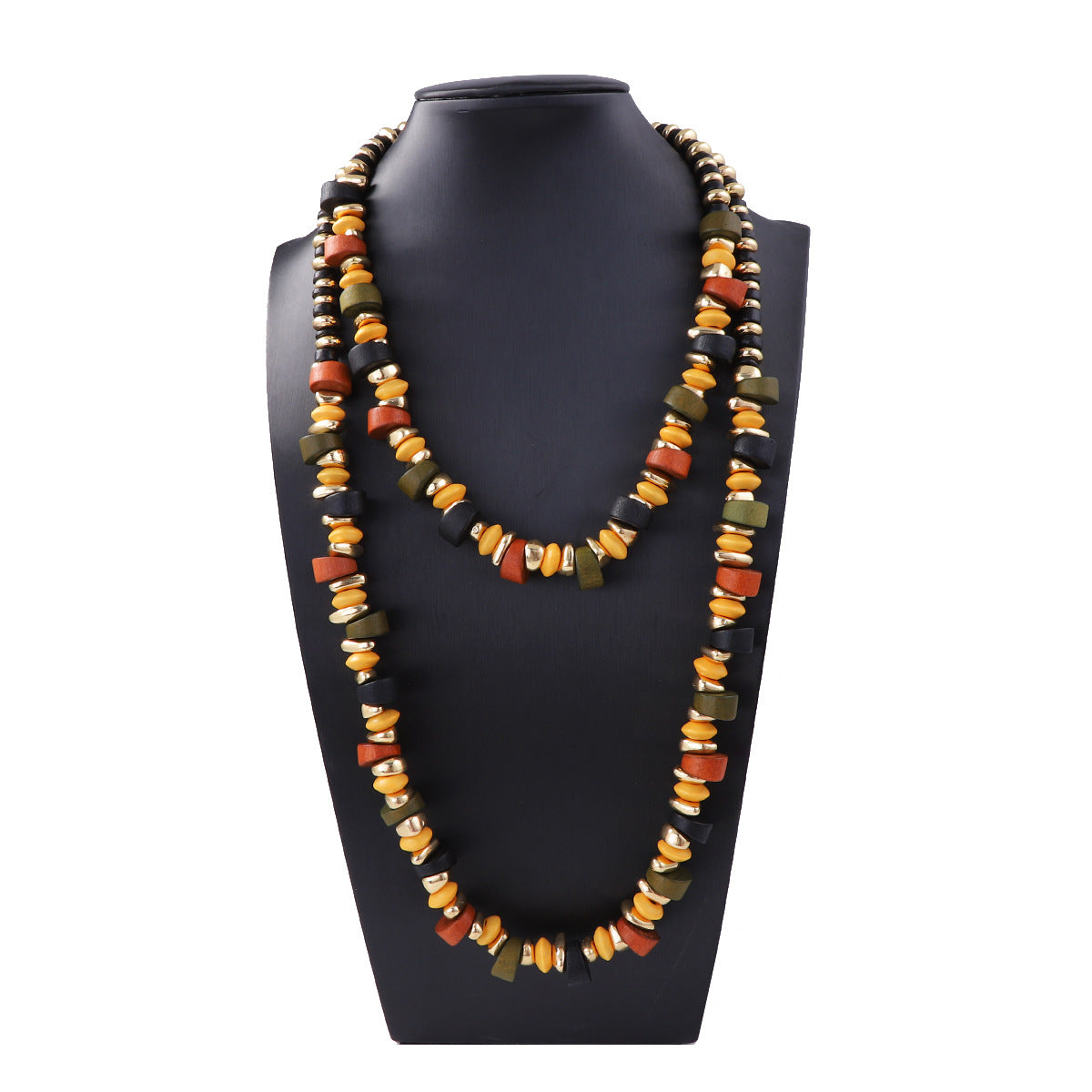 Stylish and Creative Layered CCB Fashionable Wooden Bracelet Set for Women – Versatile, Chic, and Perfect for Any Occasion