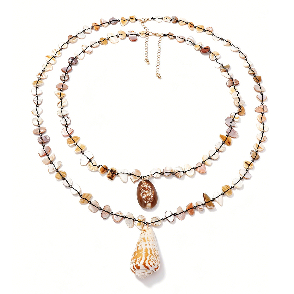 Unique Summer Ocean-Inspired Seashell Pendant Necklace for Women – Delicate, Trendy, and Perfect for Casual Outings