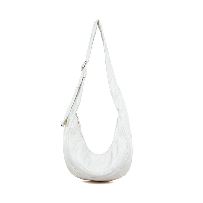 Women's Genuine Leather Crossbody Bag Minimalist Design for Commuting and Everyday Use