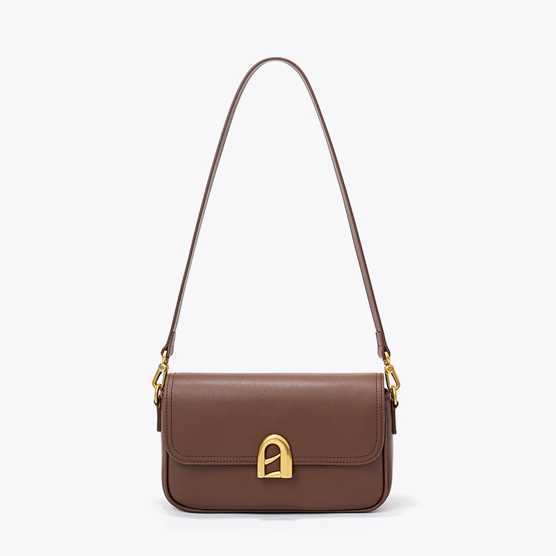 A-Line Crossbody Bag with French-inspired Design, Perfect for Everyday Commute, Versatile Single Shoulder Bag