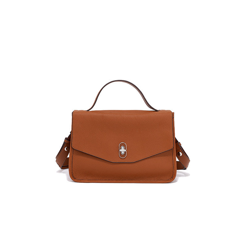 Genuine Leather Women's Handbag Single Shoulder Bag Crossbody Messenger Bag Top Layer