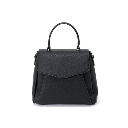 Small Batch Design Shoulder Bag for Commuting, Versatile Vintage Crossbody Bag with Genuine Leather, Large Capacity Handbag