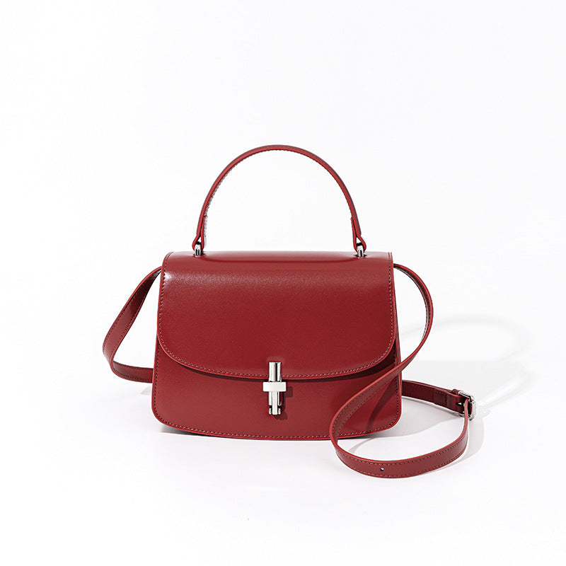 French Style Leather Shoulder Bag with Elegant Design and High Quality Craftsmanship - Stylish, Versatile, and Exclusive