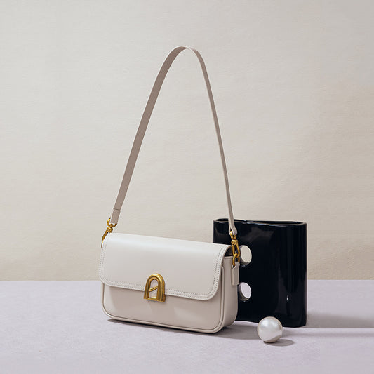 A-Line Crossbody Bag with French-inspired Design, Perfect for Everyday Commute, Versatile Single Shoulder Bag