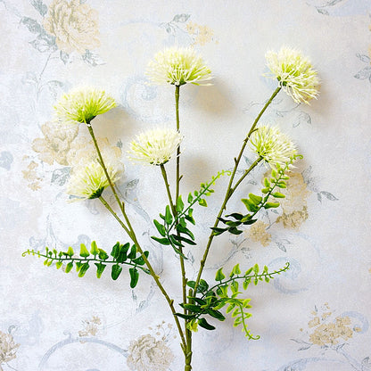 6-Piece Artificial Dandelion Flower Bundle - Lifelike Home Decor, Perfect for Wedding Celebrations and Photography Props