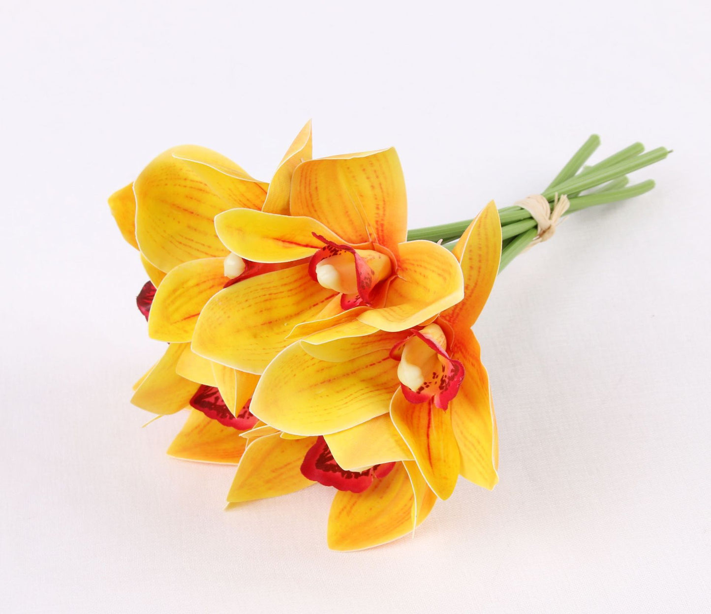 Realistic 3D Printed Orchid Flower Arrangement - Perfect for Hotel Display, Weddings, and Home Decor