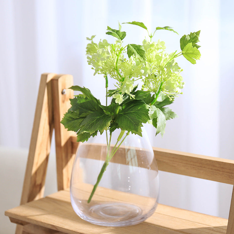 Lifelike Artificial Hydrangea Bouquet with 4 Branches - Perfect for Weddings, Home Decor, and Indoor Plant Displays