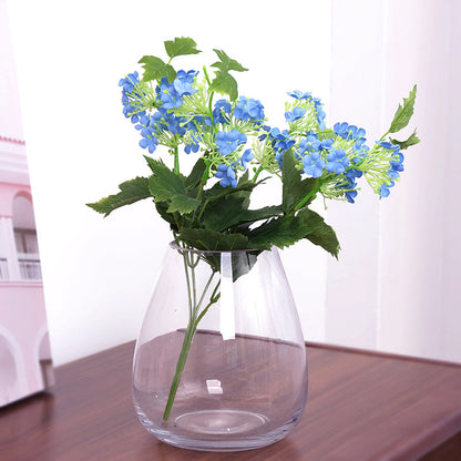 Lifelike Artificial Hydrangea Bouquet with 4 Branches - Perfect for Weddings, Home Decor, and Indoor Plant Displays