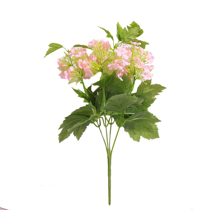 Lifelike Artificial Hydrangea Bouquet with 4 Branches - Perfect for Weddings, Home Decor, and Indoor Plant Displays