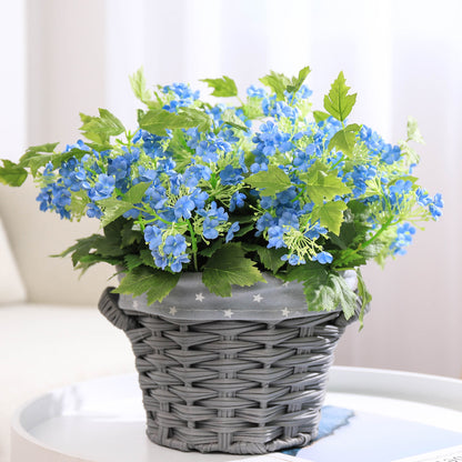 Lifelike Artificial Hydrangea Bouquet with 4 Branches - Perfect for Weddings, Home Decor, and Indoor Plant Displays