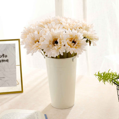 Realistic Faux Daisy & African Daisy Stem - Elegant Decorative Flower for Home Décor and Festive Celebrations