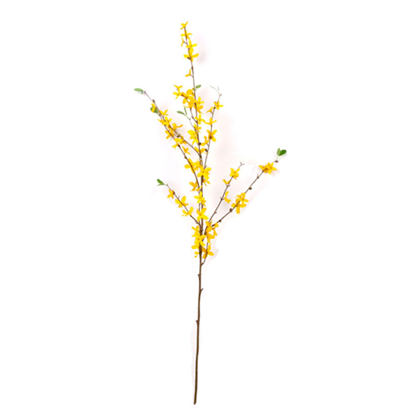 Realistic Artificial Spring Flowers - Single Stem Decorative Faux Silk Flowers for Home and Living Room Centerpiece - Perfect for Table Decor and Lasting Beauty