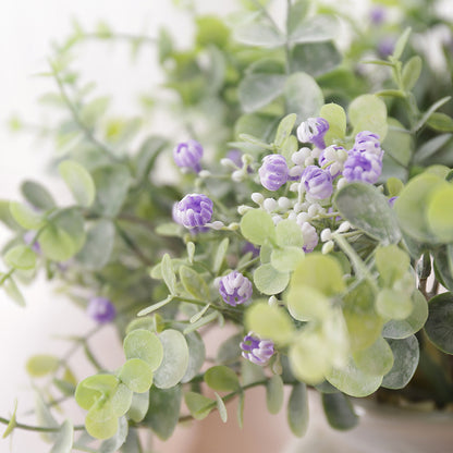 Stunning Eucalyptus Leaf & Gypsophila Bouquet - Realistic Artificial Greenery for Home Decor