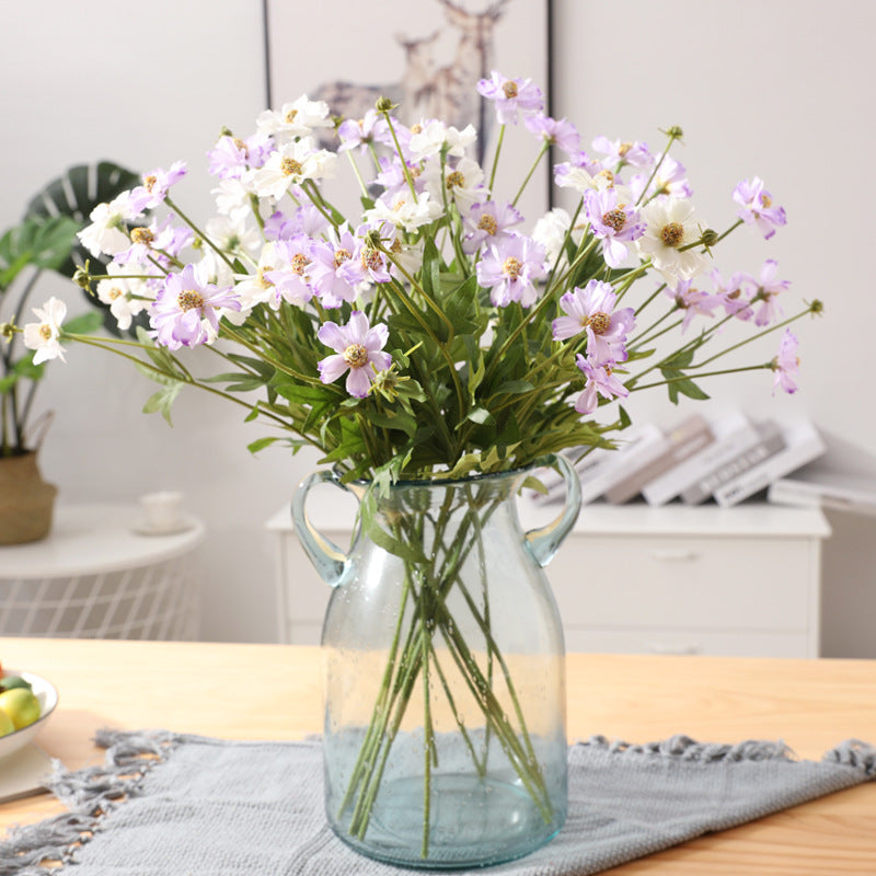 Realistic Single-Stem Daisy Faux Flower - Fresh Wild Daisy Home Decor & Wedding Bouquet Accessory for Stylish Celebrations