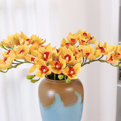 Lifelike 3D Printed Orchid Artificial Flowers - Perfect for Home Décor, Weddings, and Events | Realistic Greenery & Stunning Floral Arrangements