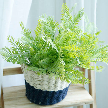 Realistic Artificial Fern Leaves Mango Grass - Lifelike Greenery for Home Decor, Wedding Arrangements, and Potted Displays