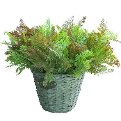 Realistic Artificial Fern Leaves Mango Grass - Lifelike Greenery for Home Decor, Wedding Arrangements, and Potted Displays