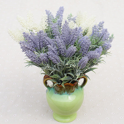 Realistic Lavender Artificial Flowers - 10 Head Faux Lavender for Home Décor, Photography, and Wedding Decor