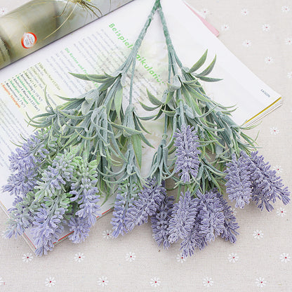 Realistic Lavender Artificial Flowers - 10 Head Faux Lavender for Home Décor, Photography, and Wedding Decor