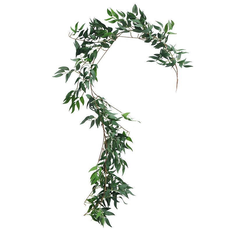 Stunning Wedding Decor: Realistic Willow Leaf Vines for Home Decoration - Perfect for Elegant Events and Everyday Aesthetics