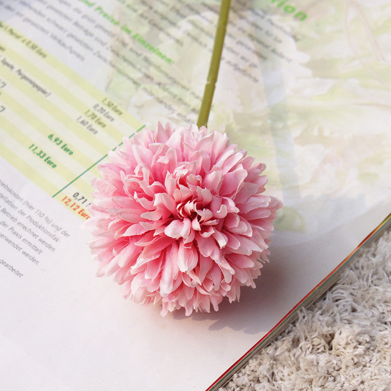 Realistic Faux Dandelion Flower - Single Stem Miniature Ball - Perfect for Home Decor, Wedding Celebrations, Photography Props, and DIY Crafts