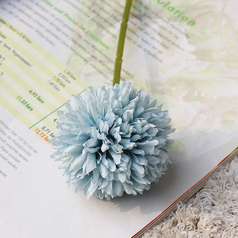 Realistic Faux Dandelion Flower - Single Stem Miniature Ball - Perfect for Home Decor, Wedding Celebrations, Photography Props, and DIY Crafts