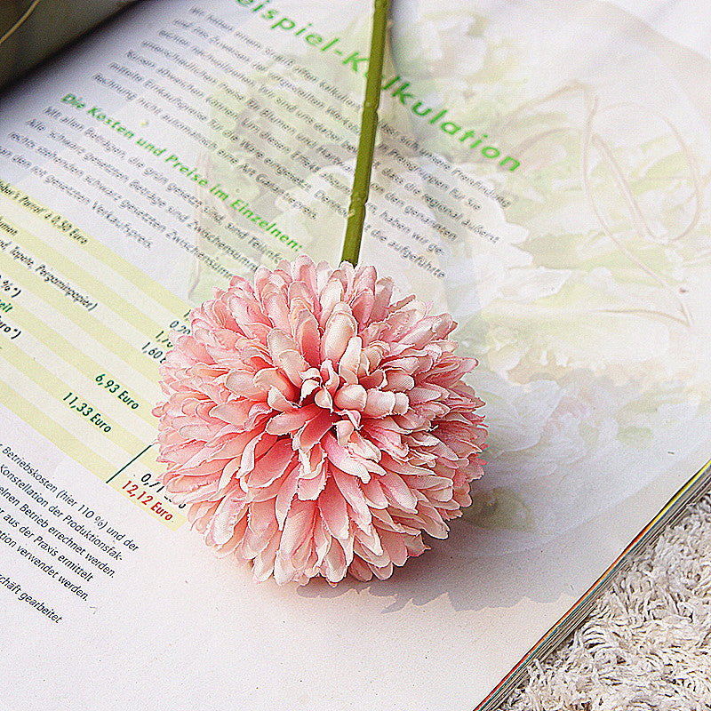 Realistic Faux Dandelion Flower - Single Stem Miniature Ball - Perfect for Home Decor, Wedding Celebrations, Photography Props, and DIY Crafts