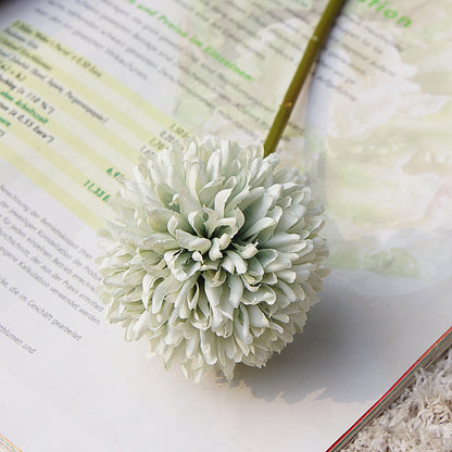 Realistic Faux Dandelion Flower - Single Stem Miniature Ball - Perfect for Home Decor, Wedding Celebrations, Photography Props, and DIY Crafts