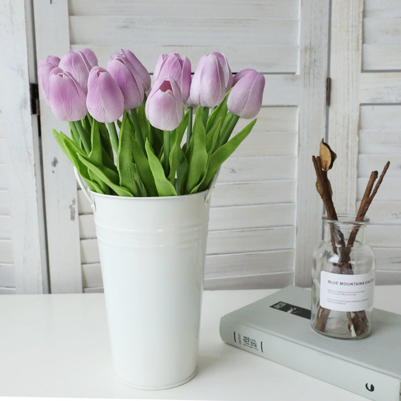 Elegant PU Tulip Faux Flowers – Creative Home Décor for Lasting Beauty and Low Maintenance