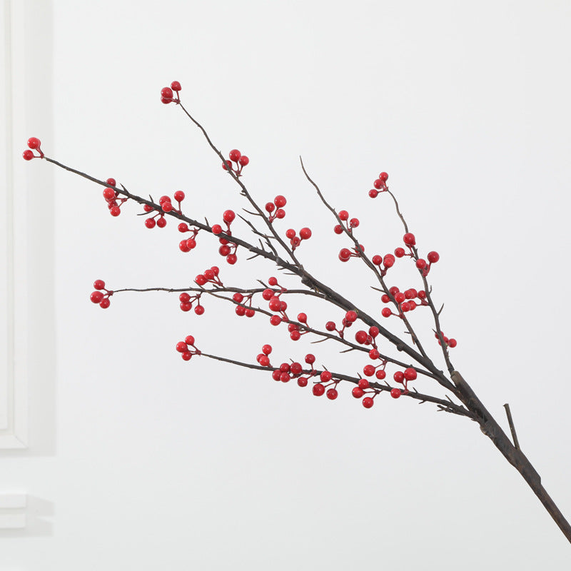 Realistic Winterberry Red Fruits - Perfect for Home Decor During Spring Festival & Christmas Celebrations, Enhance Your Space with Festive Charm!