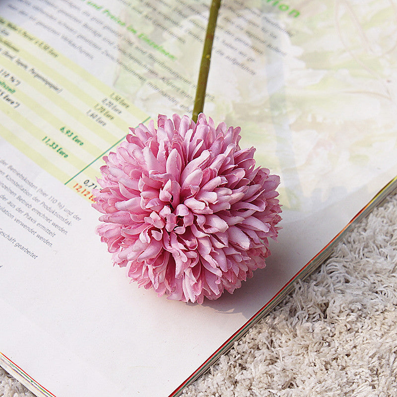 Realistic Faux Dandelion Flower - Single Stem Miniature Ball - Perfect for Home Decor, Wedding Celebrations, Photography Props, and DIY Crafts