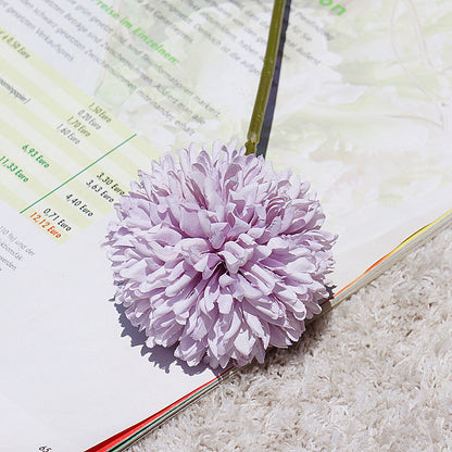 Realistic Faux Dandelion Flower - Single Stem Miniature Ball - Perfect for Home Decor, Wedding Celebrations, Photography Props, and DIY Crafts