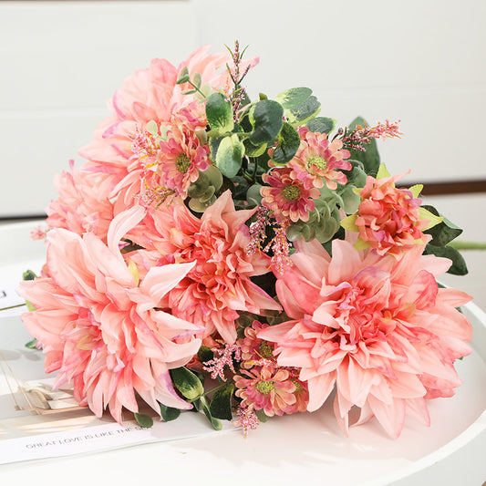 Realistic Artificial Dahlia Flowers - Stunning Peony Style for Wedding Photography & Home Décor - Perfect for Events & Long-Lasting Beauty