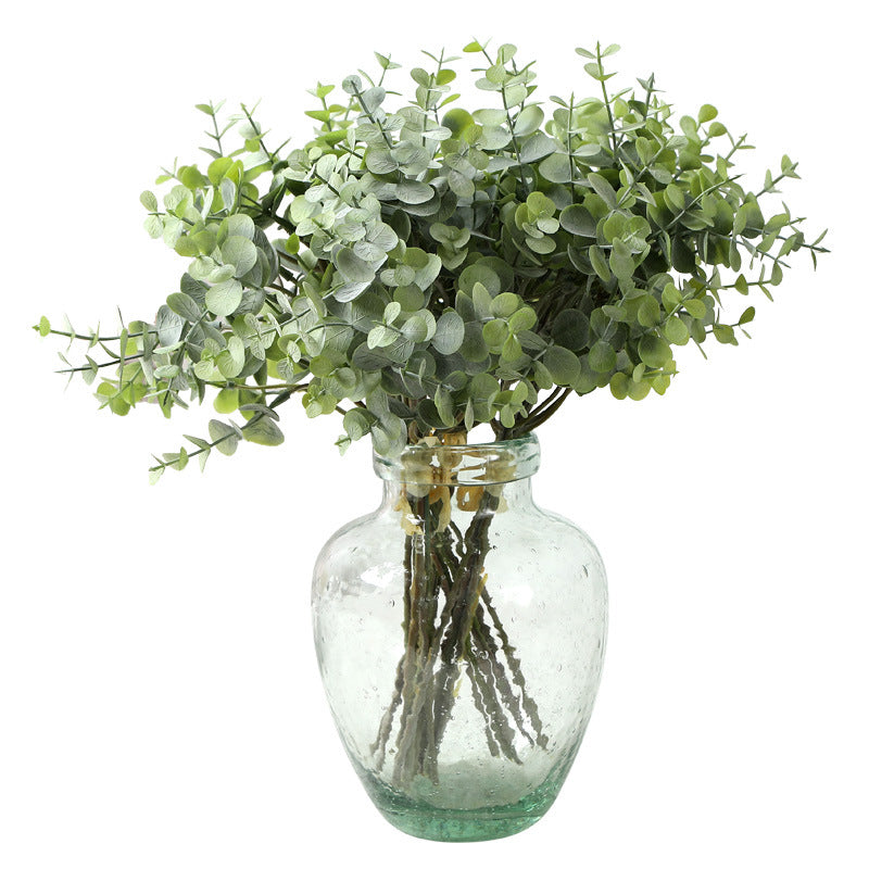 Realistic Eucalyptus and Money Leaf Artificial Plant Bouquet for Home Decoration - Lifelike Greenery for Enhancing Your Interior Design