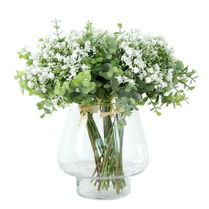 Stunning Faux Gypsophila Flower Bouquet - Lifelike Home Décor and Wedding Decoration with Realistic Greenery Potted Plants