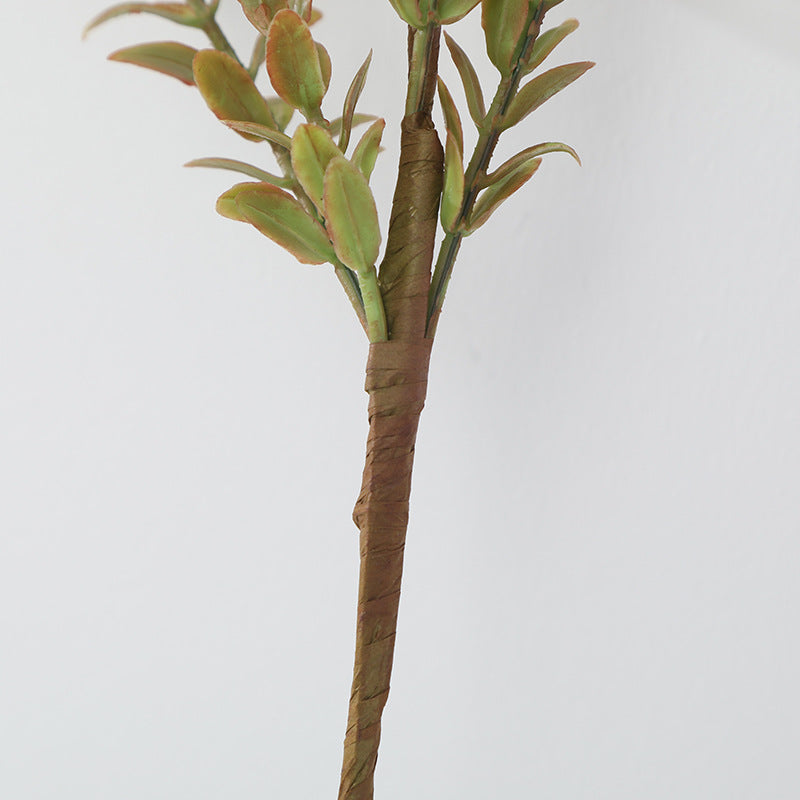 Realistic Single Stem Faux Winterberry Leaves - Perfect for Home Decor, Soft Furnishings, and Lasting Greenery in Any Space