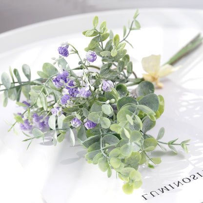 Stunning Eucalyptus Leaf & Gypsophila Bouquet - Realistic Artificial Greenery for Home Decor